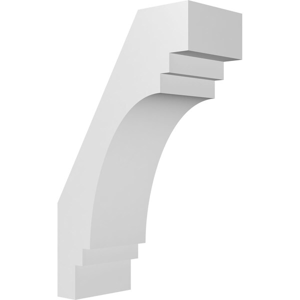 Ekena Millwork 3-in. W x 6-in. D x 10-in. H Pescadero Architectural Grade PVC Knee Brace BRCP03X06X10PEC - main